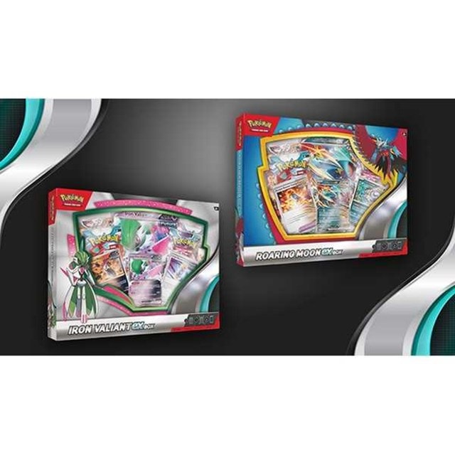 Roaring Moon/Iron Valiant Ex Box TCG Pokemon Trading Cards - 1