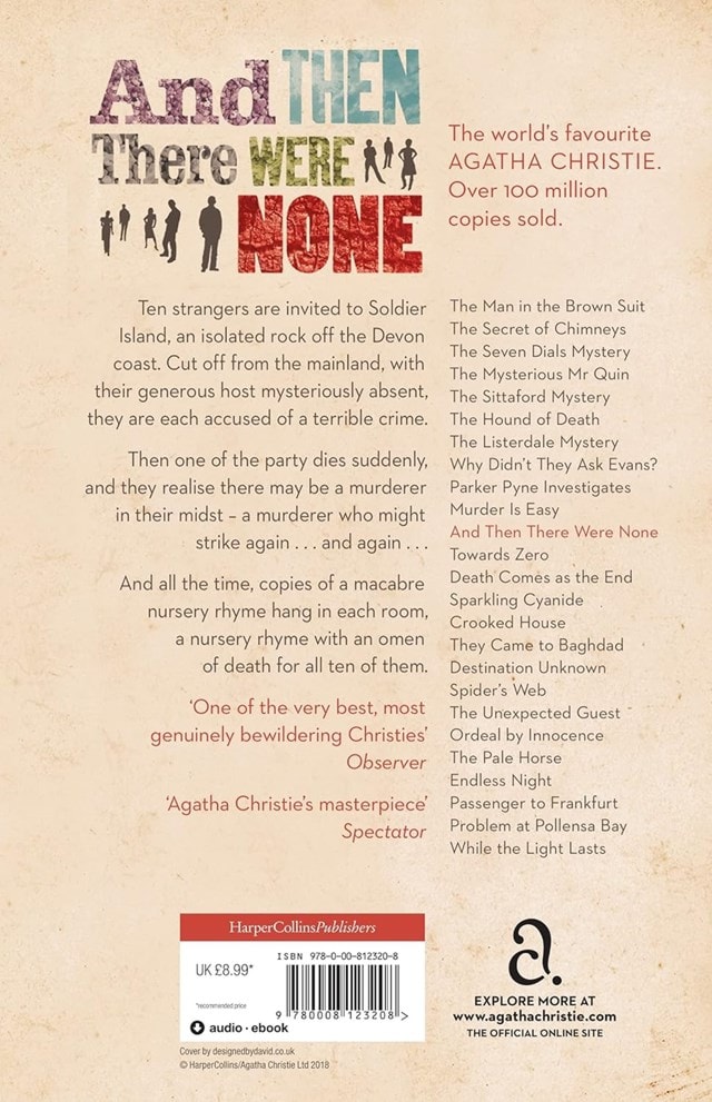 And Then There Were None Paperback By Agatha Christie - 2