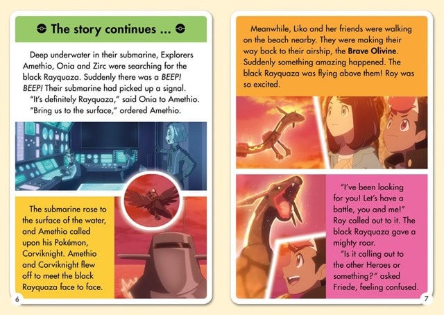 Pokémon Young Readers Level 3: Roar of the Black Rayquaza Paperback - 4