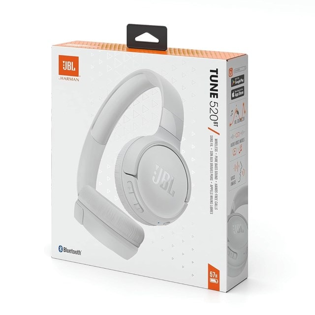 JBL Tune T525BT White Bluetooth Headphones - 8