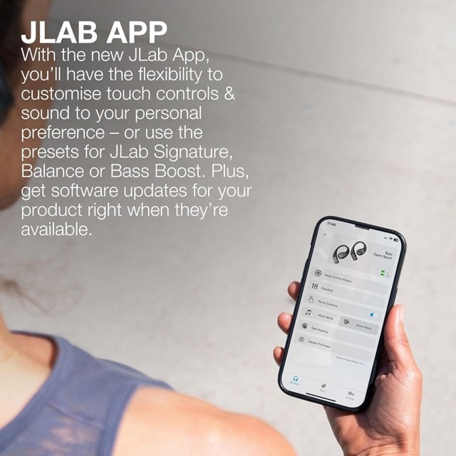Jlab Epic Open Sport Black Open Ear True Wireless Bluetooth Earphones - 8