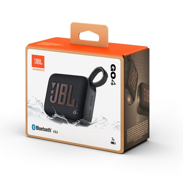 JBL Go 4 Black Bluetooth Speaker - 8