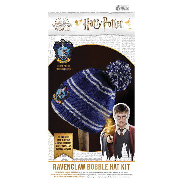 Harry Potter: Ravenclaw Bobble Hat Kit: Knit Kit: Hero Collector - 5