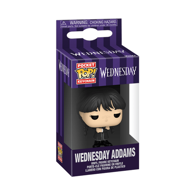 Wednesday Addams Black Coat Wednesday Funko Pop Vinyl Keychain - 2