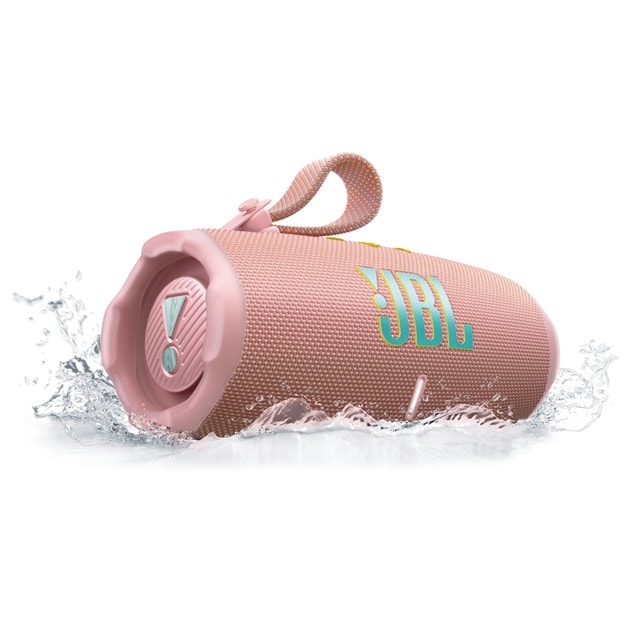 JBL Charge 6 Pink Bluetooth Speaker - 10