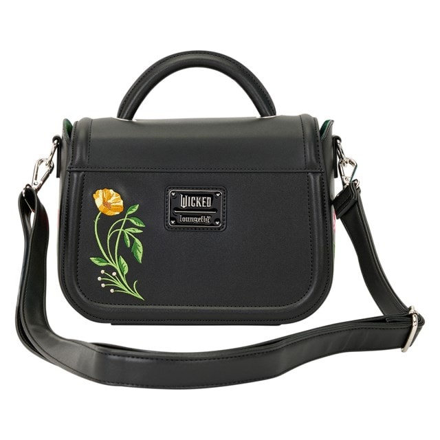 Wicked For Good I Feel Wicked Floral Loungefly Crossbody Bag - 3