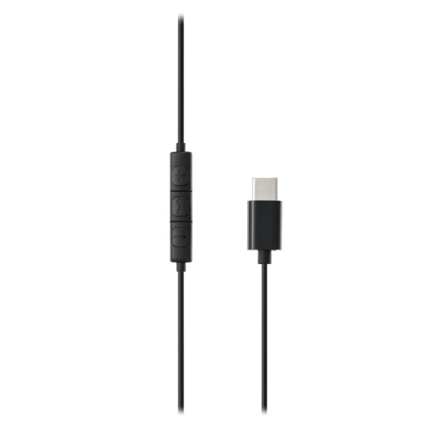 Streetz C210 Black USB-C Earphones - 3