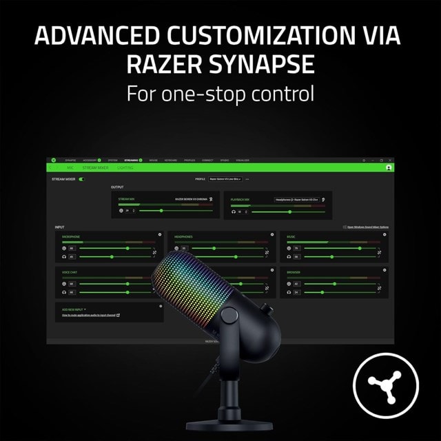 RAZER Seiren V3 Chroma Microphone - Black - 7