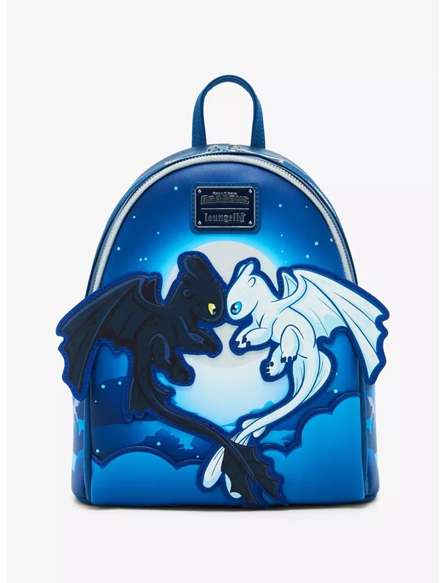 Toothless & Light Fury Mini Backpack How To Train Your Dragon hmv Exclusive Loungefly - 1