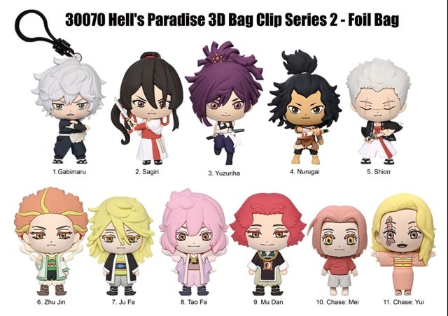 Hell's Paradise Series 2 Bag Clips - 2