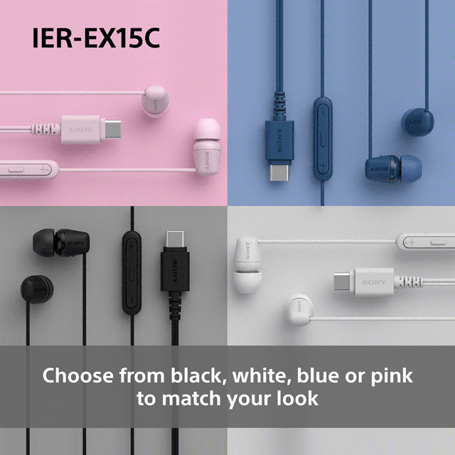 Sony IER-EX15C Black USB-C Earphones - 6