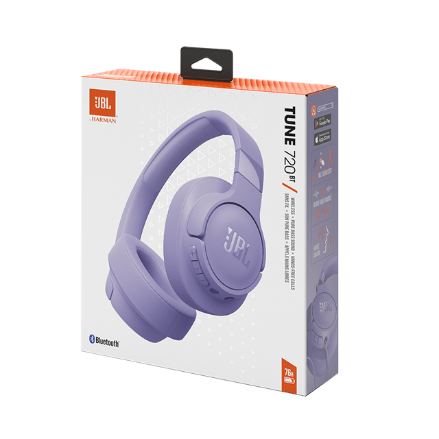 JBL Tune T720BT Purple Bluetooth Headphones - 8