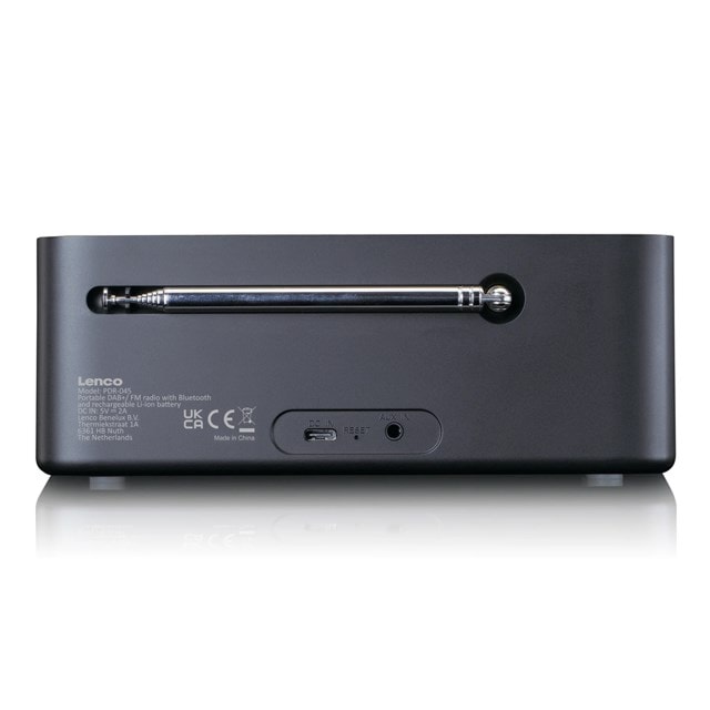Lenco PDR-045 Black DAB+/FM RADIO & Bluetooth Speaker - 5