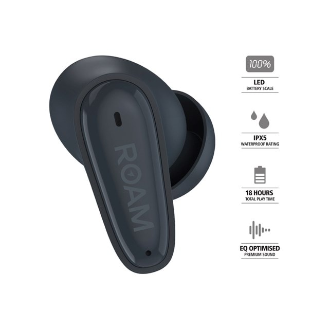 Roam Ursa Black True Wireless Bluetooth Earphones - 7