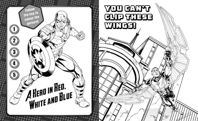Marvel Avengers Captain America 5 In 1 Colouring Book - 3