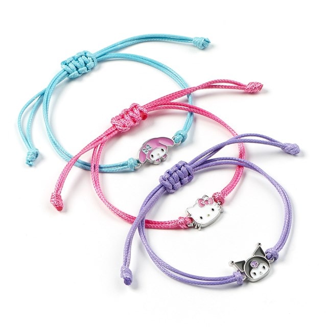 Hello Kitty, Kuromi And My Melody Sanrio Friendship Bracelet Set - 2