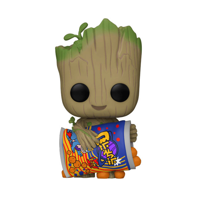 Groot With Cheese Puffs (1196) I Am Groot Pop Vinyl - 1