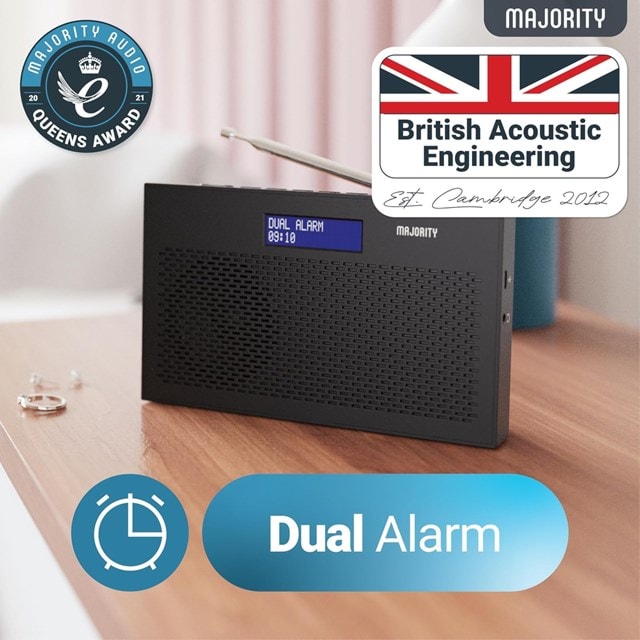 Majority Histon Black Portable DAB+/FM Radio - 4