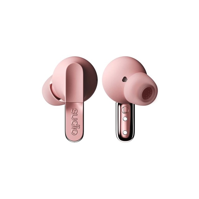 Sudio N3 Pro Pink Active Noise Cancelling True Wireless Bluetooth Earphones - 2