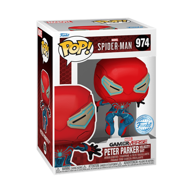 Peter Parker Velocity Suit 974 Spider-Man 2 hmv Exclusive Funko Pop Vinyl - 2