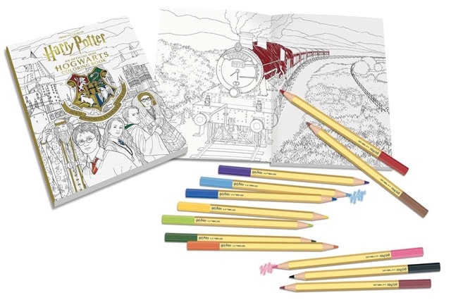 Harry Potter Official Mini Hogwarts Colouring Book And Pencils Set - 4
