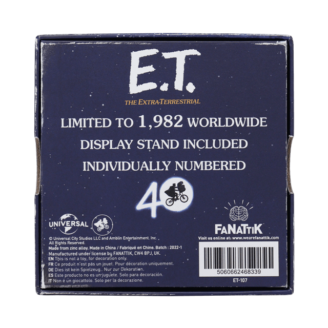 E.T. 40th Anniversary Limited Edition Medallion Collectible - 7