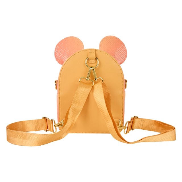 Mickey Mouse Glitter Convertible Loungefly Mini Backpack & Crossbody Bag - 3