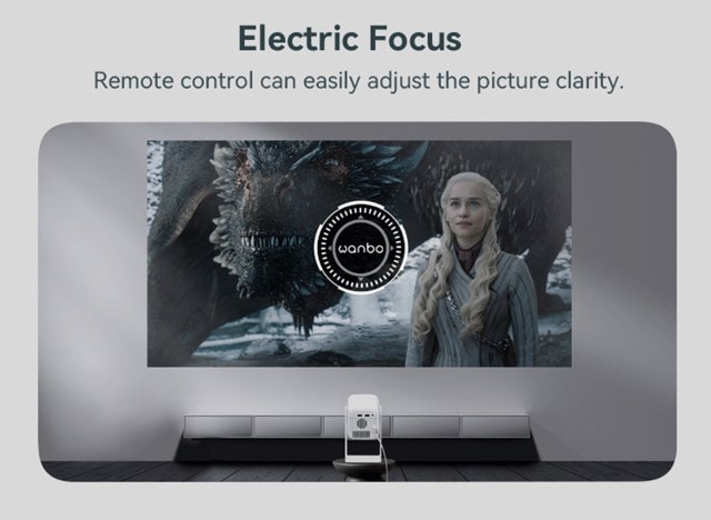 Wanbo Cube 1 White Smart Projector with Bluetooth and W-Fi | HMV Store