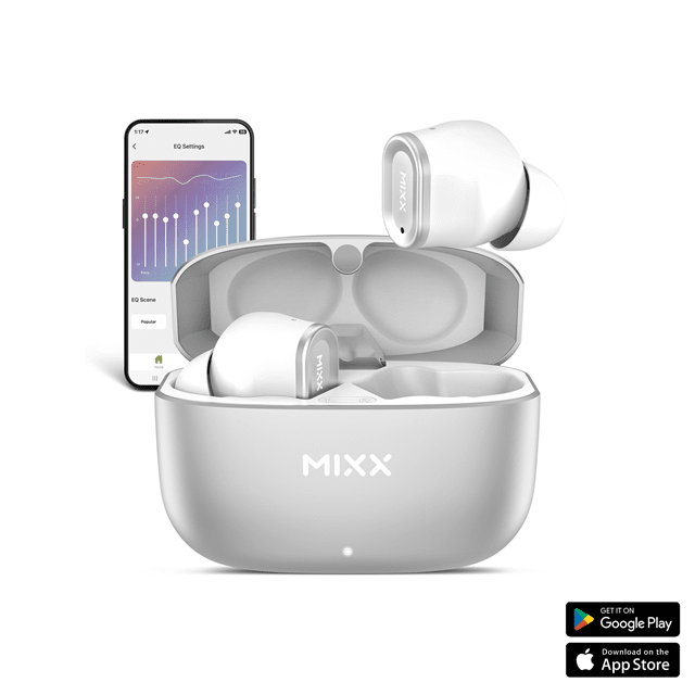 Mixx Audio Streambuds Custom 1 Silver/White True Wireless Bluetooth Earphones - 4