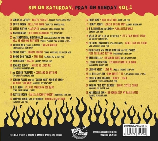Sin On Saturday, Pray On Sunday: 28 Sizzling Slabs of Rhythm & Blues and Gospel - Volume 1 - 2