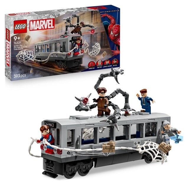 Spider-Man vs Doc Ock Subway Train Scene Marvel LEGO - 7