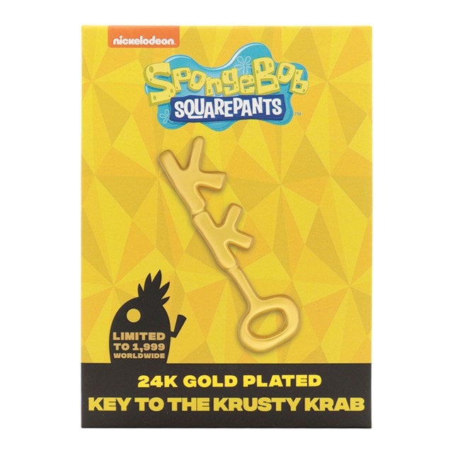 SpongeBob SquarePants 24K Gold Plated Replica Krusty Krab Replica Key - 4