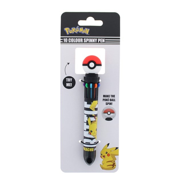 Pokeball Pokemon 10 Colour Spinny Pen - 4