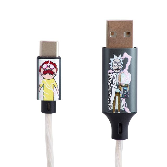 Lazerbuilt Rick & Morty Light-Up USB-C Cable - 2