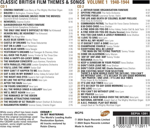 Classic British Film Themes & Songs Vol. 1 - 1