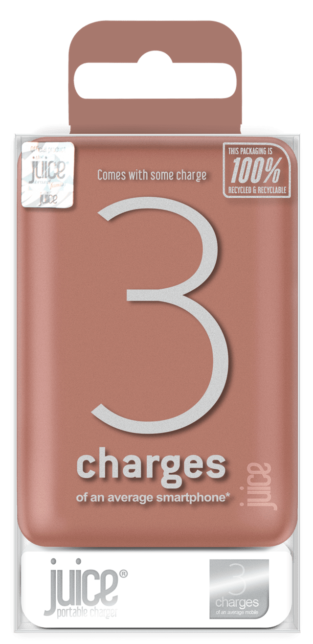 Juice Rose Gold 3 Charge 10000mAh Power Bank - 1
