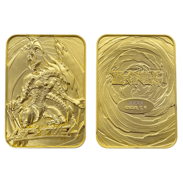 Yu-Gi-Oh! Limited Edition 24K Gold Plated Gandra The Dragon Of Destruction Ingot - 3