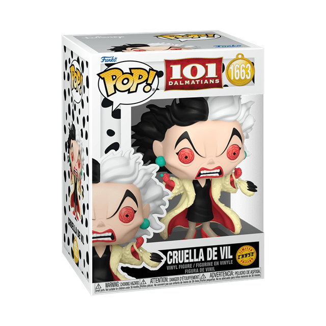 Classic Cruella De Vil With Chance Of Chase 1663 101 Dalmatians Funko Pop Vinyl - 4