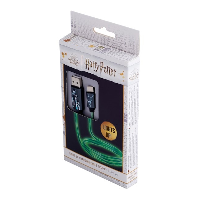 Lazerbuilt Harry Potter Light-Up USB-C Cable - 3