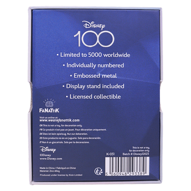 Disney 100th Anniversary Ingot - 3