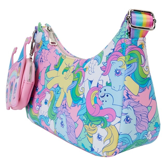 My Little Pony Large All Over Print Baguette Crossbody Bag Loungefly - 2