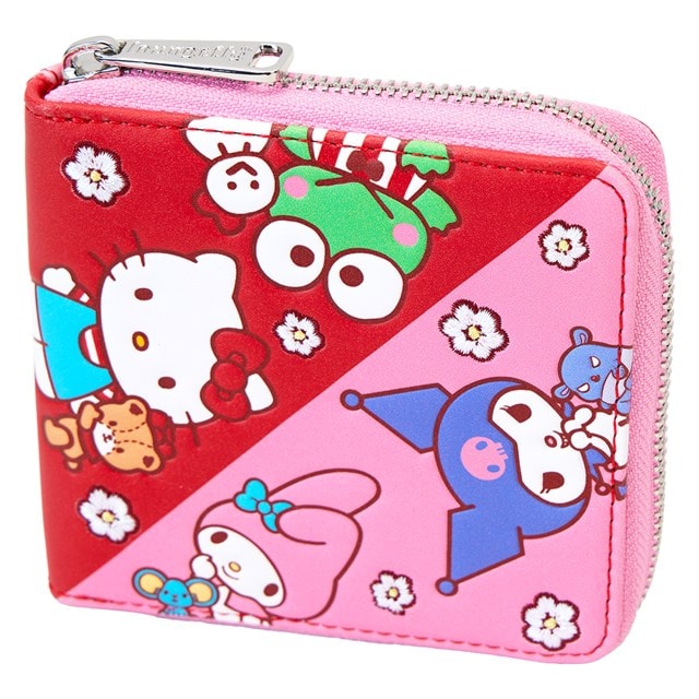 Hello Kitty & Friends Color Block Sanrio Loungefly Zip Around Wallet - 2