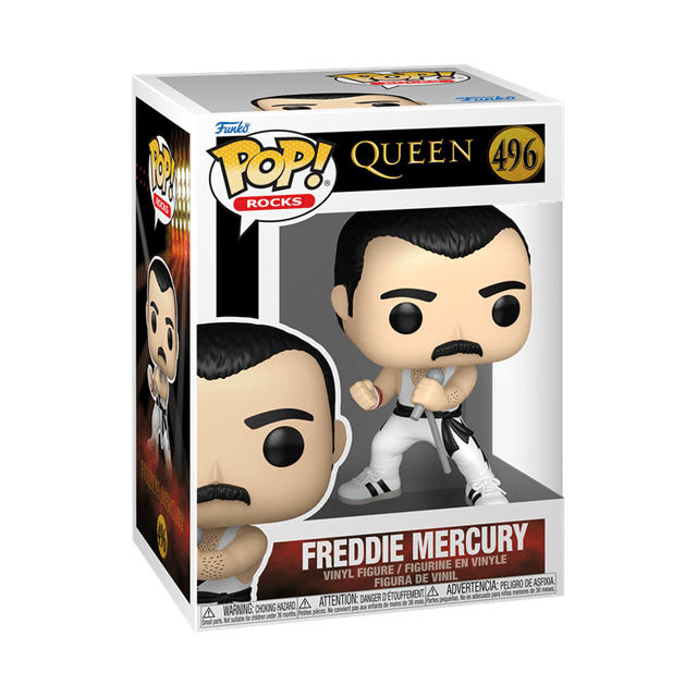 Freddie Mercury White Singlet 496 Queen Funko Pop Vinyl - 2