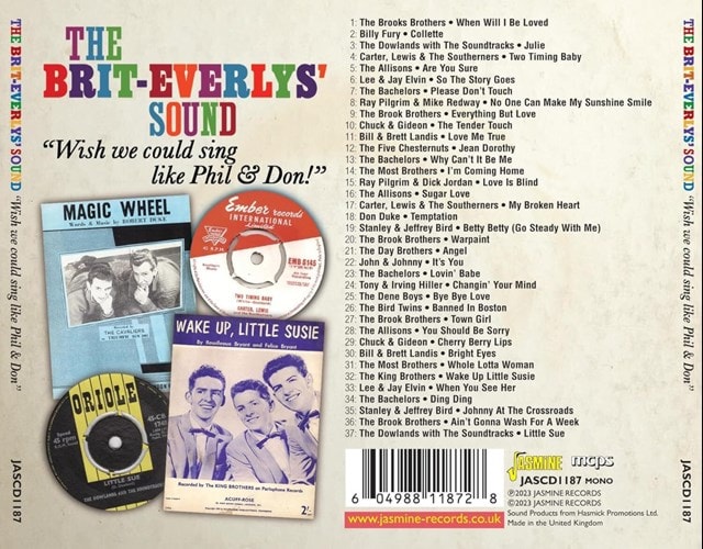 The Brit-Everlys' sound: We wish we could sing like Phil & Don! - 1