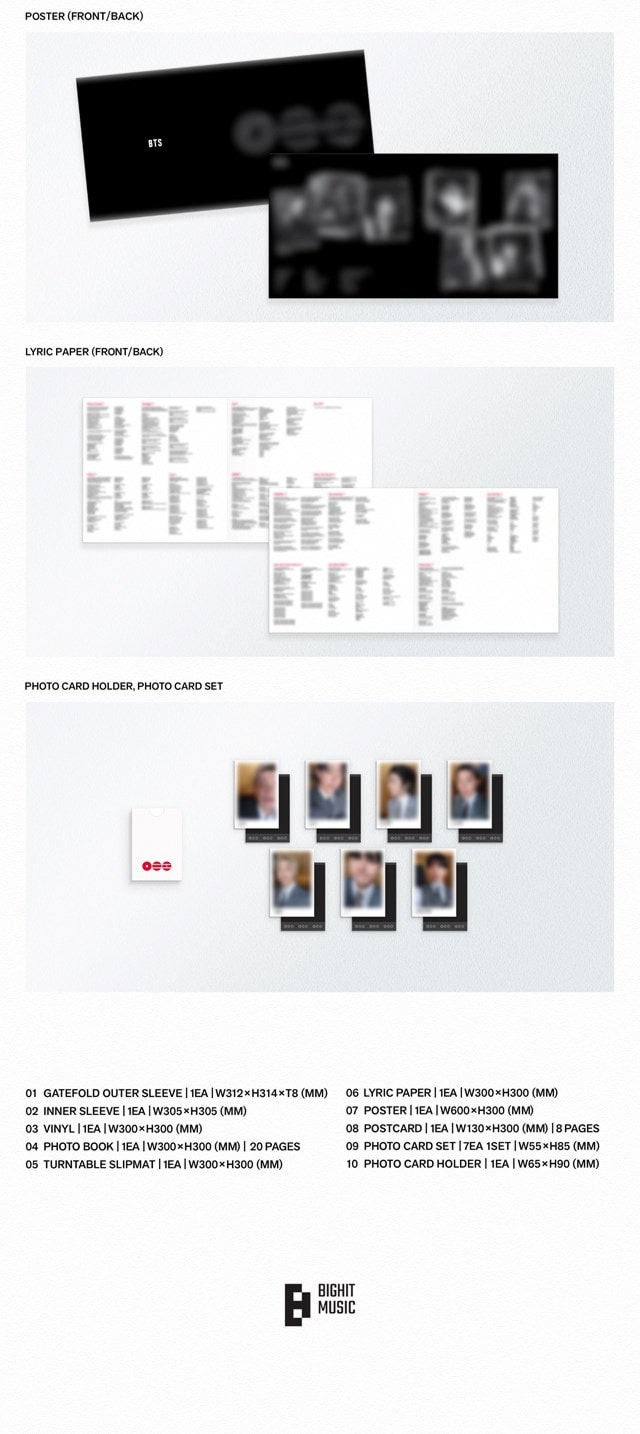 BTS 5th Album 'ARIRANG' (B&W Ver.) hmv Exclusive Deluxe Vinyl