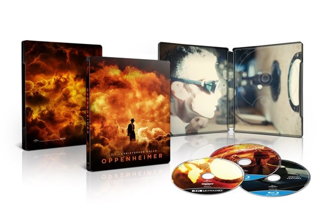 Oppenheimer Hmv Exclusive Limited Edition 4k Ultra Hd Steelbook 4k Ultra Hd Blu Ray Free