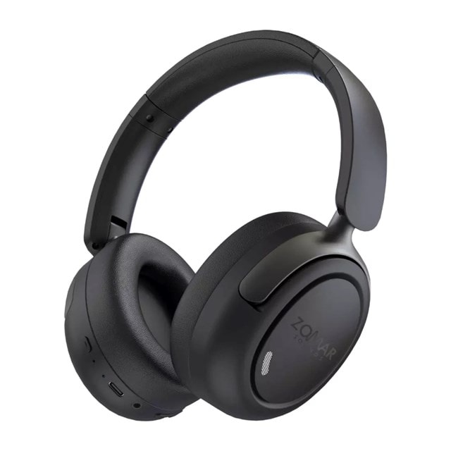 Zomar Sounds Apollo Black Active Noise Cancelling Bluetooth Headphones - 1