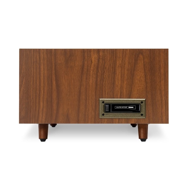 Victrola Century Walnut Bluetooth Turntable with Clock, CD & Cassette - 10