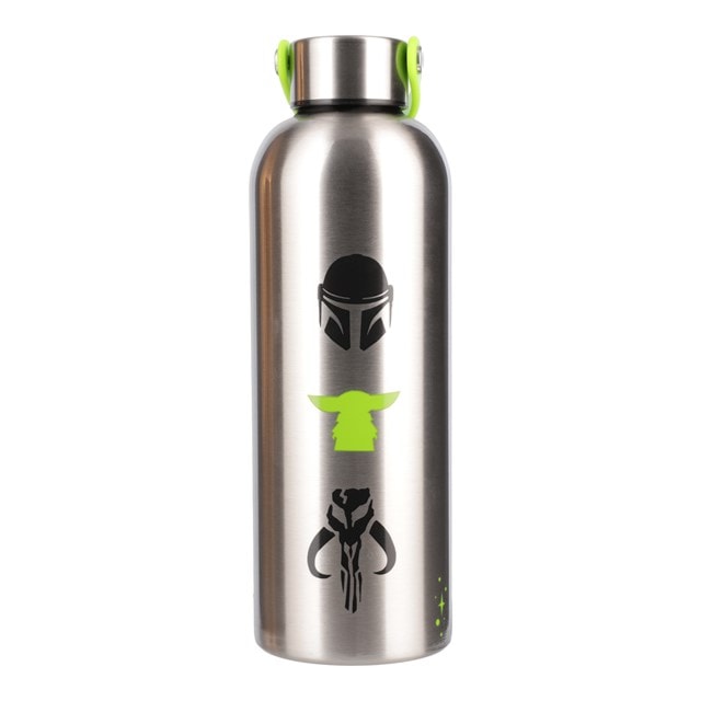 The Mandalorian & Grogu With Carry Loop Metal Water Bottle - 2