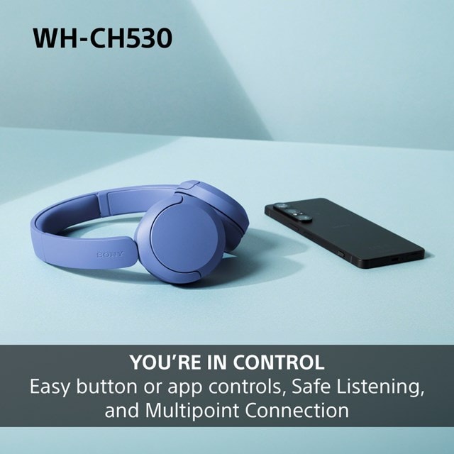 Sony WH-CH530 Black Bluetooth Headphones - 4